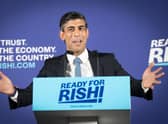 Rishi Sunak at the launch of his campaign to be Conservative Party leader