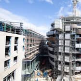 The investment and building work at the new St James Centre, above, is a sign of confidence, according to Liz McAreavey, below