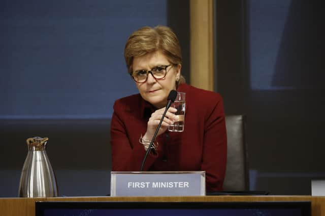 First Minister Nicola Sturgeon. Photo: Andrew Cowan/Scottish Parliament/PA