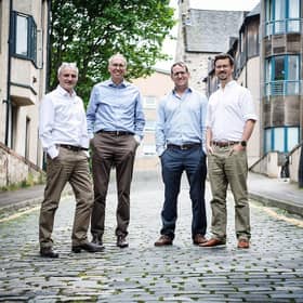 From left: Ewan Slight, Alan Harper, Byron Tyson and Tom Lamb. Picture: Andy Buchanan/UNP.