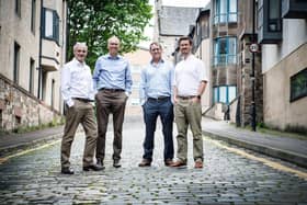 From left: Ewan Slight, Alan Harper, Byron Tyson and Tom Lamb. Picture: Andy Buchanan/UNP.