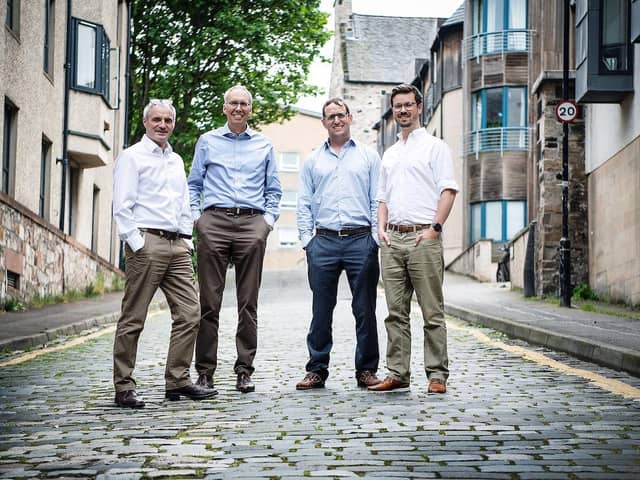 From left: Ewan Slight, Alan Harper, Byron Tyson and Tom Lamb. Picture: Andy Buchanan/UNP.