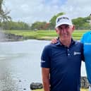 Euan McIntosh, the sole Scot in the field, has long-time friend Alan Tait on his bag in the Legends Tour's season-ending MCB Tour Championship in Mauritius this week.