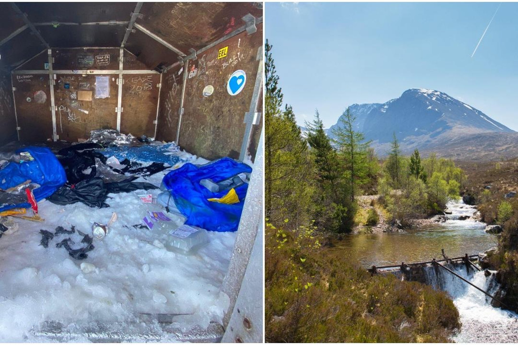 Rescuers frozen out of Ben Nevis emergency shelter turned into 'human toilet' and rubbish tip