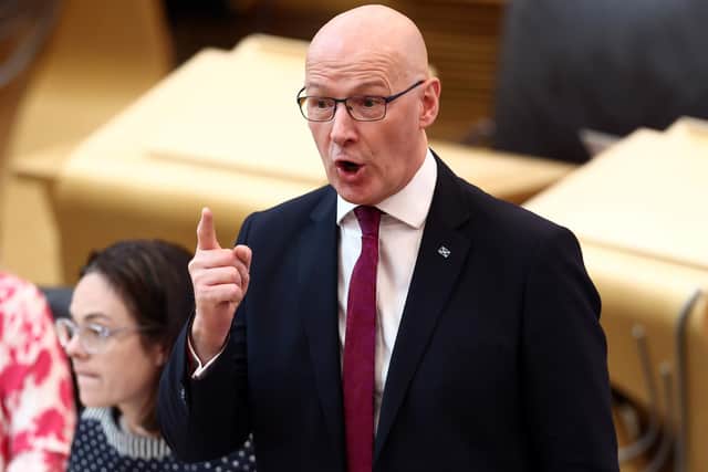 John Swinney unveils his inaugural Programme for Government at Scottish Parliament (Picture: Jeff J Mitchell)