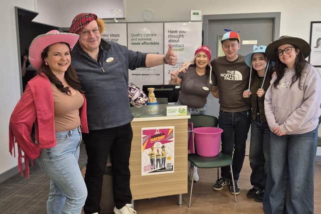The team at Specsavers Newlands has raised hundreds of pounds for charities across the UK