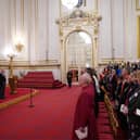 King Charles III attends a presentation of loyal addresses by the privileged bodies, at a ceremony at Buckingham Palace on Thursday, March 9 (Picture: Yui Mok/PA)