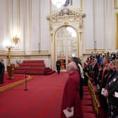 King Charles III attends a presentation of loyal addresses by the privileged bodies, at a ceremony at Buckingham Palace on Thursday, March 9 (Picture: Yui Mok/PA)