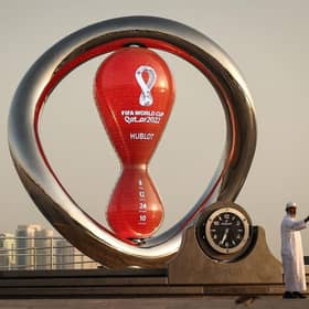 DOHA, QATAR - NOVEMBER 14: People gather at the Corniche Waterfront ahead of the FIFA World Cup Qatar 2022 on November 14, 2022 in Doha, Qatar. (Photo by Ryan Pierse/Getty Images)
