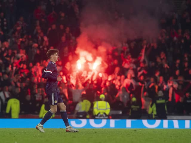 Aaron Hickey made his debut for Scotland last month.