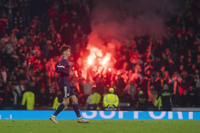 Aaron Hickey made his debut for Scotland last month.