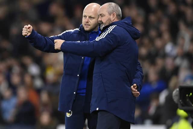 Steven Naismith, left, has been involved in the Scotland coaching set-up under Steve Clarke.