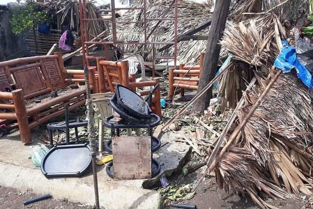 The wreckage caused by Super Typhoon Goni. Picture: Bill Bontigao