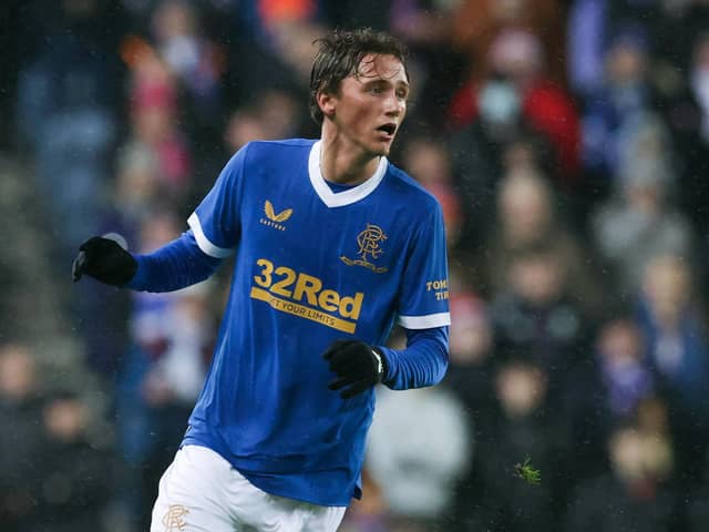 Rangers' Alex Lowry made his first senior start in the 1-0 win over Livingston at Ibrox. (Photo by Alan Harvey / SNS Group)