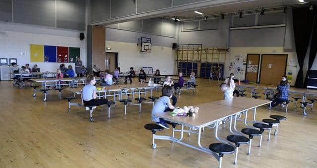 Social distancing is now the norm in Scots schools