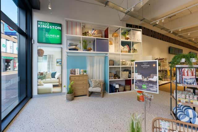 An interior view of part of a Dunelm store.