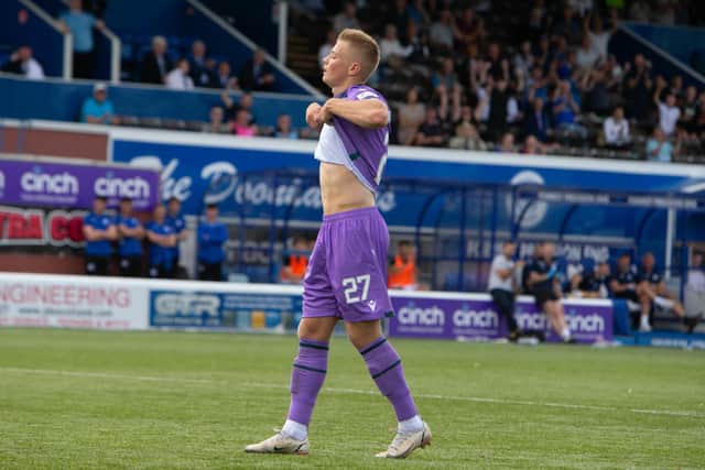 Max Kucheriavyi of St Johnstone reacts as he misses his penalty against Queen of the South.
