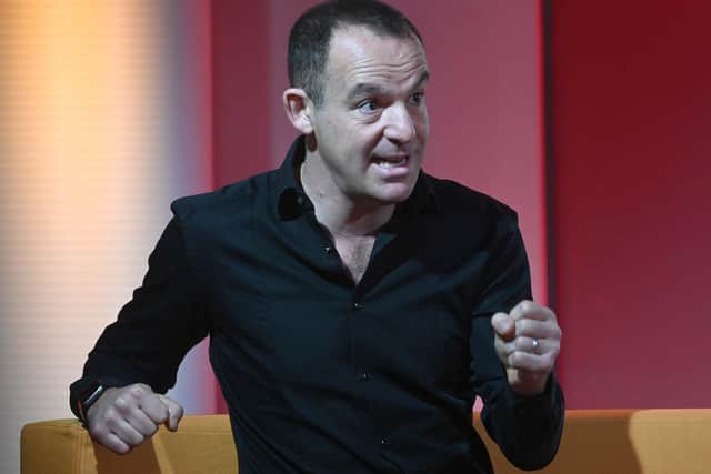 Martin Lewis appearing on the BBC1 current affairs programme, The Andrew Marr show.