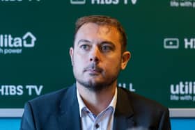 Hibs chief executive Ben Kensell has explained the challenges the club have faced while working to contain their Covid outbreak. Photo by Mark Scates / SNS Group