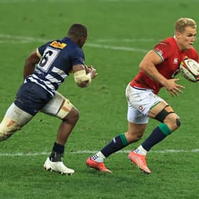 Duhan van der Merwe in action for the Lions against the Stormers. Picture: David Rogers/Getty Images