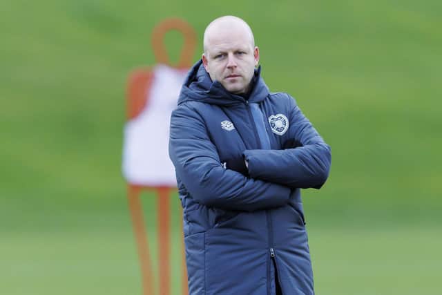 Head coach Steven Naismith's absence was questioned - he was on the training pitch.