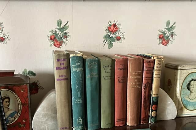 Books in a bedroom at Skaill House, Orkney. Pic: J Christie