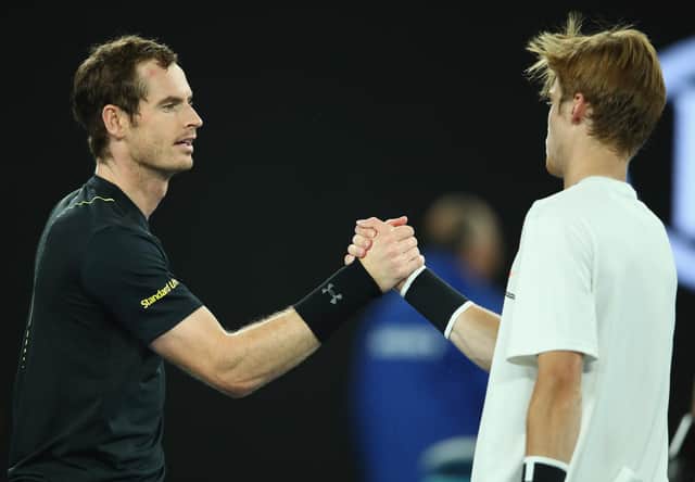 Andy Murray and Andrey Rublev meet in the final of the World Tennis Championship in Abu Dhabi.  (Photo by Clive Brunskill/Getty Images)