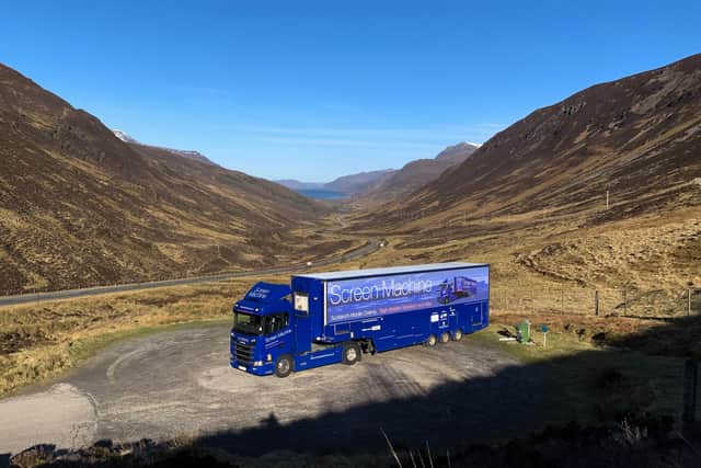 Glen Docherty in the Highlands is among the locations visited by Scotland's Screen Machine service. Picture: David Redshaw