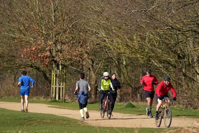 New cycle lanes and wider pavements will give riders and walkers more space. Picture: John Walton.