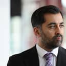 First Minister Humza Yousaf tours the recently completed Clarice Pears building during a to visit to the University of Glasgow. Picture: Robert Perry/PA Wire