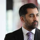First Minister Humza Yousaf tours the recently completed Clarice Pears building during a to visit to the University of Glasgow. Picture: Robert Perry/PA Wire