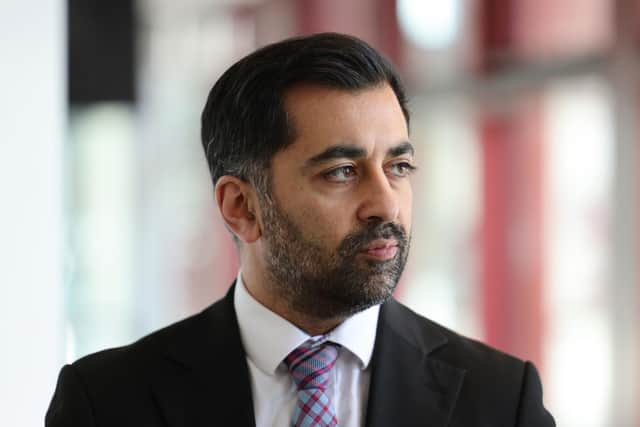 First Minister Humza Yousaf tours the recently completed Clarice Pears building during a to visit to the University of Glasgow. Picture: Robert Perry/PA Wire