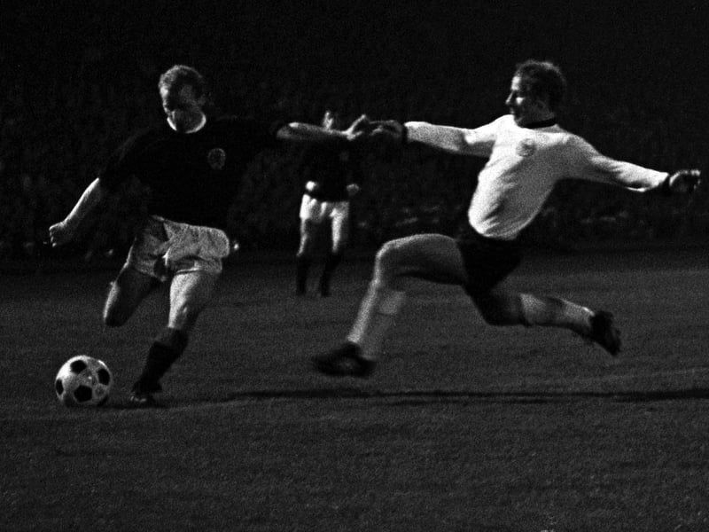 Where does one start? Named Celtic’s greatest-ever player, he was genuinely one of the best players in his position in the world on his day and had the scars to prove it as uncompromising defenders tried to everything to stop him turning them inside out. With the talent came a streak of devilment and his low tally of 23 caps is in some part explained by indiscipline off the field, including a rowing boat incident in Largs after a match against Wales and prior to one against England a few days later, where Johnstone played well in a 2-0 win and later flicked the Vs towards the press box. It was one of six caps he won in 1974, though he didn’t get a kick at the World Cup in Germany, where he remained on the sidelines throughout – which some observers linked to his maritime misadventure in Ayrshire. Nevertheless, such a once-in-a-generation talent deserves his place here.
