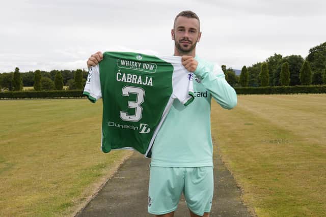 New Hibs signing Marijan Cabraja is one of the players awaiting clearance.