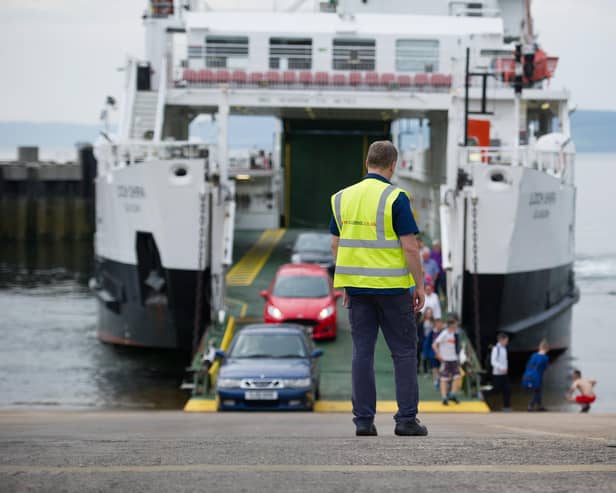 CalMac said drivers making multiple bookings to keep their travel options open meant there were empty spaces for vehicles on "fully-booked" sailings. Picture: John Devlin