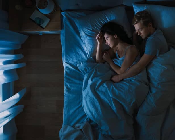 A couple sleeping happily. In the first study of its kind, experts explored how the odds of survival can be improved through exercise, a healthy diet, getting enough sleep and not smoking