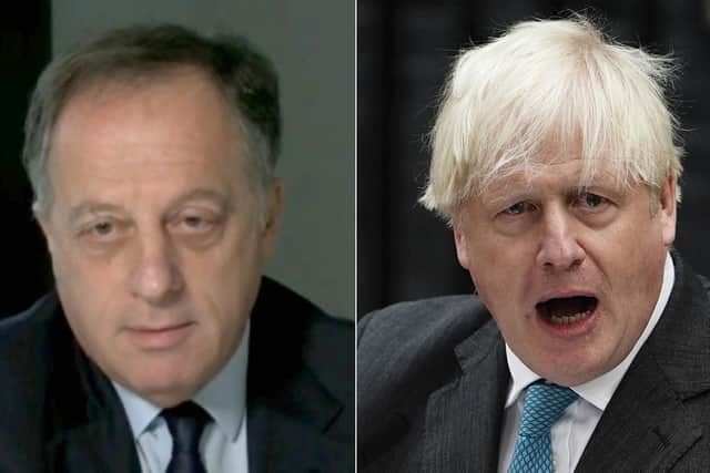 Richard Sharp (left) and Boris Johnson. BBC chairman Richard Sharp has insisted there was no conflict of interest in his appointment to the role.