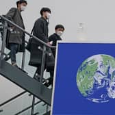 Delegates arrive in Scotland for the COP26 climate summit in Glasgow. Photo: Andrew Milligan/PA Wire