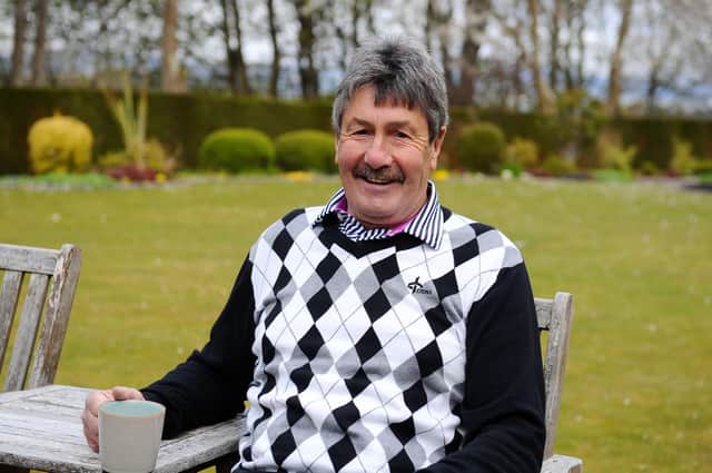 Former Dundee United goalkeeper Hamish McAlpine at home in Newtyle. Picture Michael Gillen