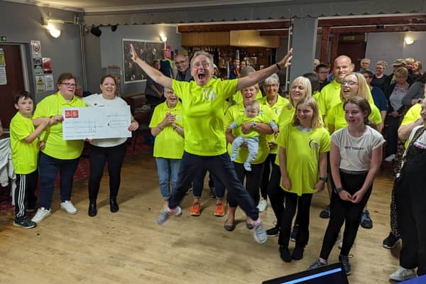 Delight as the final total is revealed.