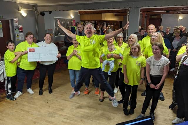 Delight as the final total is revealed.