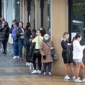Shoppers take to Scotland's cities to shop for the first time since March.