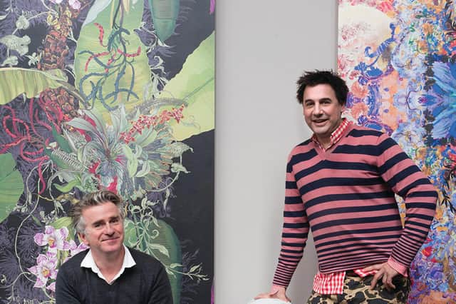 Old pals act: Alistair McAuley, left, and Paul Simmons became friends at The Mack, and have never looked back