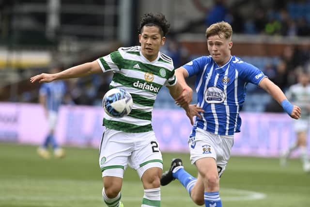 Tomoki Iwata impressed for Celtic once more when handed a start against Kilmarnock.