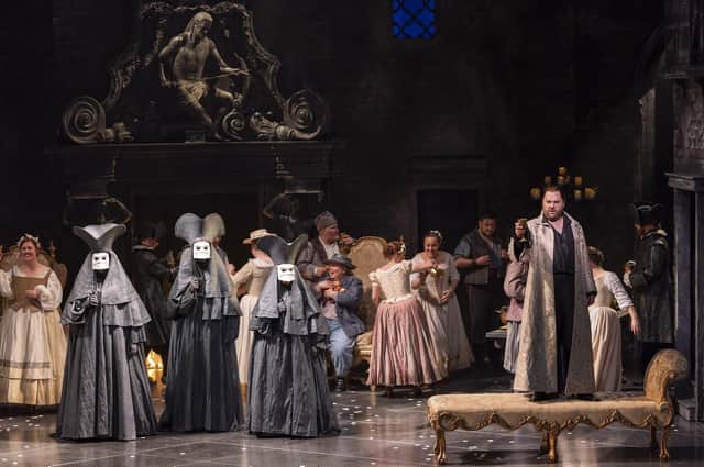 Scottish Opera has included the current season’s revival of Thomas Allen’s Don Giovanni under the 60th birthday banner PIC: James Glossop