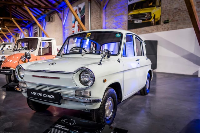 Sticking to Japan’s Kei car regulations — which specified a maximum vehicle size, engine capacity, and power output, so that owners could enjoy both tax and insurance benefits — this four-seat, four-door version is powered by a 358cc four-cylinder engine. In the race to be the ‘world’s smallest four-cylinder’, it was only beaten by a 356cc unit from Honda.