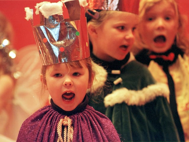 In 1998, St George’s also performed their own school nativity play - complete with costumes, of course. Picture: 11 December 1998