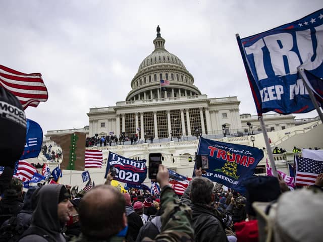 Supporters of Donald Trump storm the US Capitol in an attempt to stop the ratification of Joe Biden's election as US president (Picture: Samuel Corum/Getty Images)