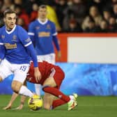USA international midfielder James Sands pictured in action during his debut for Rangers in their 1-1 draw against Aberdeen at Pittodrie. (Photo by Craig Williamson / SNS Group)