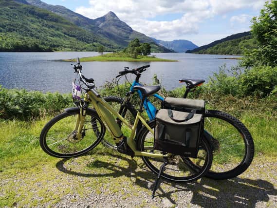 Bikes and ebikes can be hired to explore local routes such as the the National Cycle Network Route 78 (NCN 78) also known as The Caledonia Way.
